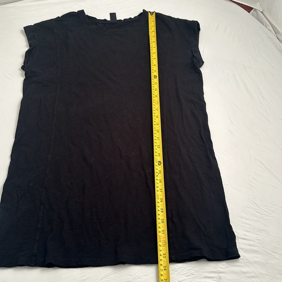 Bobi black short sleeve casual cotton dress - Picture 7 of 9